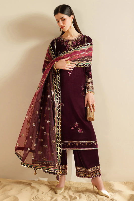 JZ-VVF-D4-0 | EMBROIDERED VELVET FORMAL | Jazmin