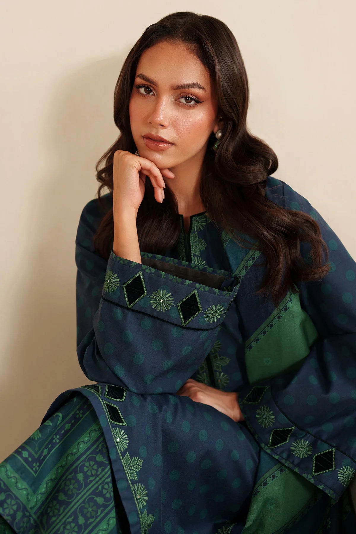 JZ-UW-D0222-0 | EMBROIDERED PREMIUM VISCOSE | Jazmin