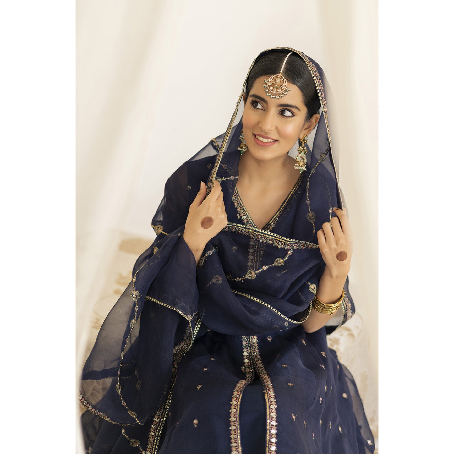 DEEP BLUE ANARKALI | NARGIS | DYOT