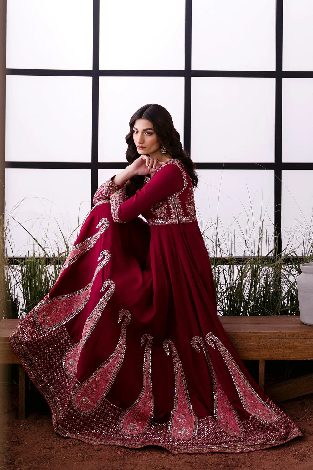 BURGUNDY | E0760/104/414 | BOUTIQUE COLLECTIONS| ETHNC
