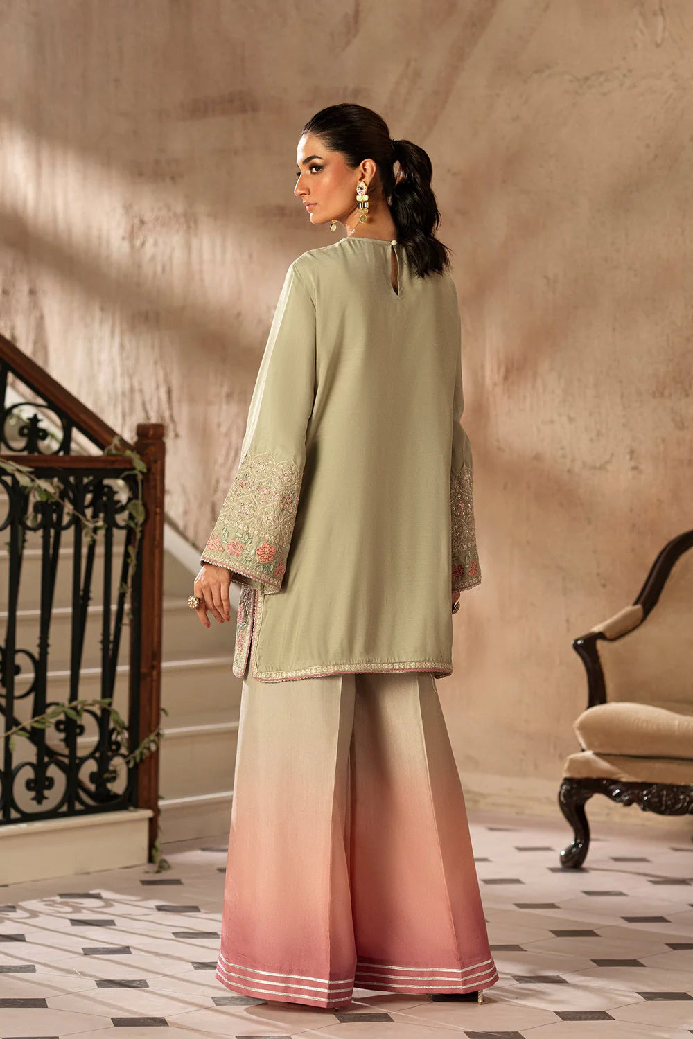 OLIVE GREEN | E0789/104/122 | BOUTIQUE COLLECTIONS| ETHNC