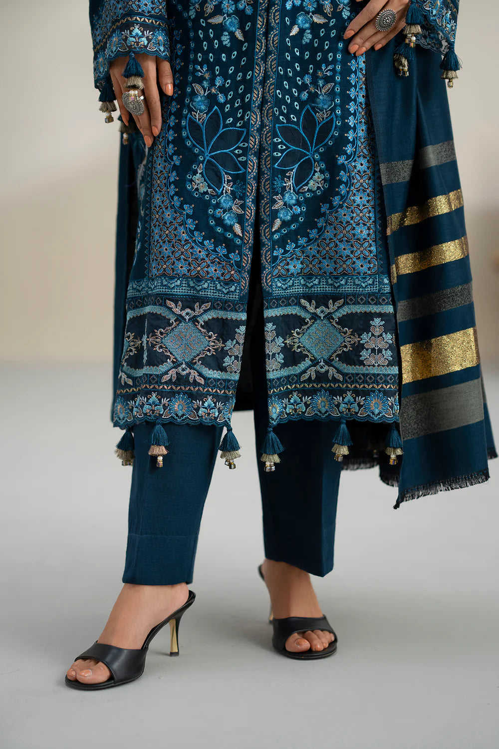 PEACOCK | E0806/203/602 | Unstitched Rozana A/W '25 Drop 2 | Ethnc