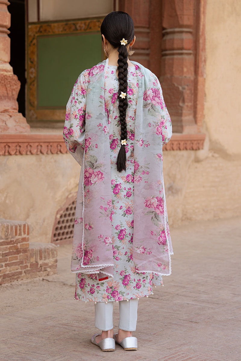 SPARKLING GEM-3PC PRINTED LAWN SUIT | Cross Stitch