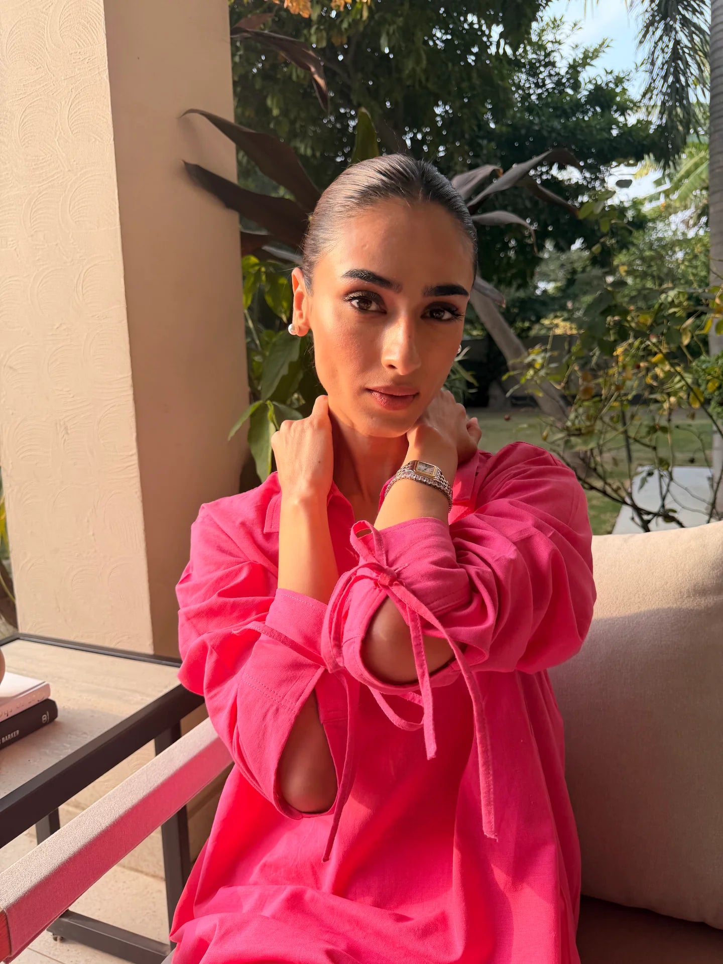 Hot Pink Bow Set | Sak Atelier