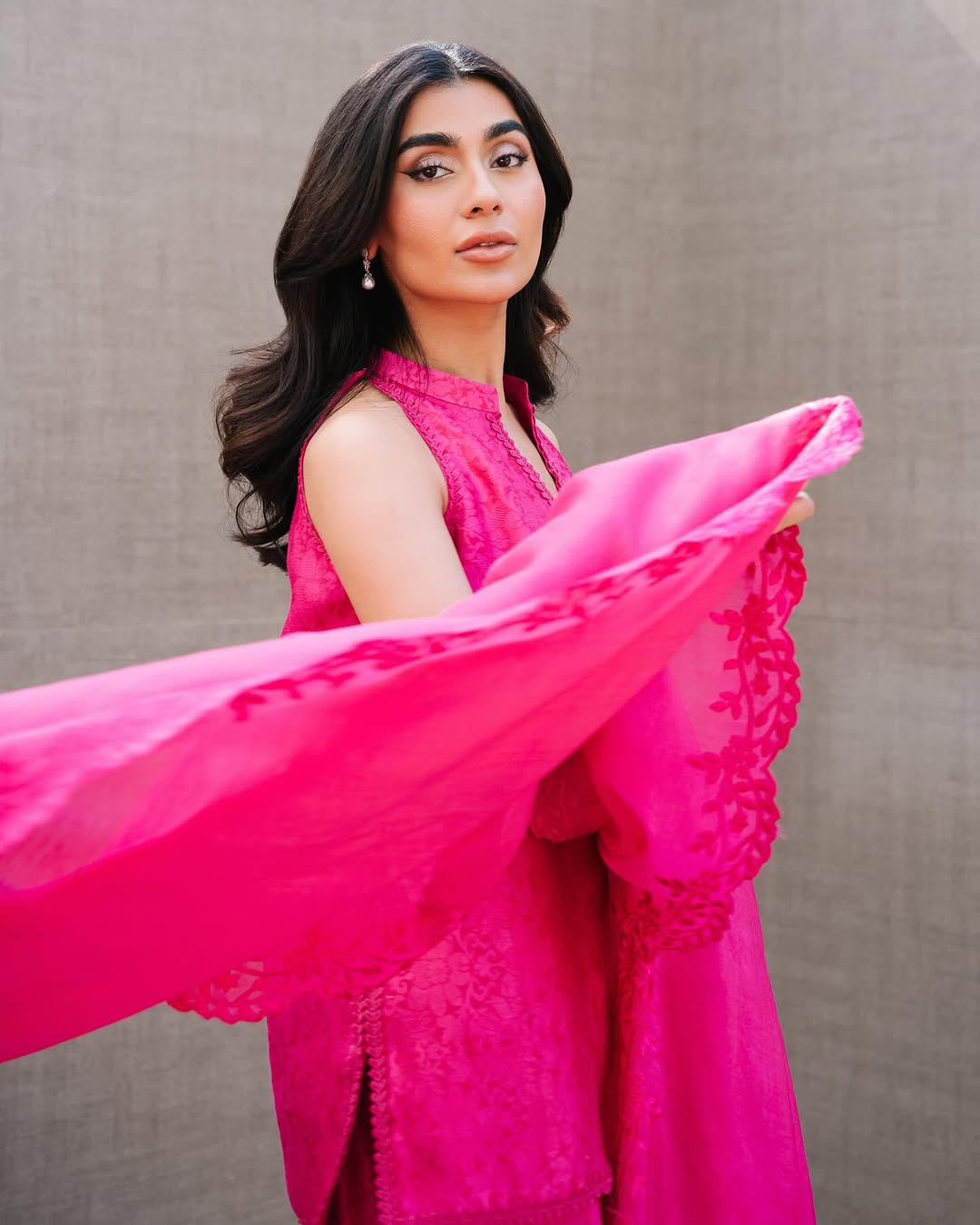 The Raha Set - Fuschia Pink | Nadia Khan