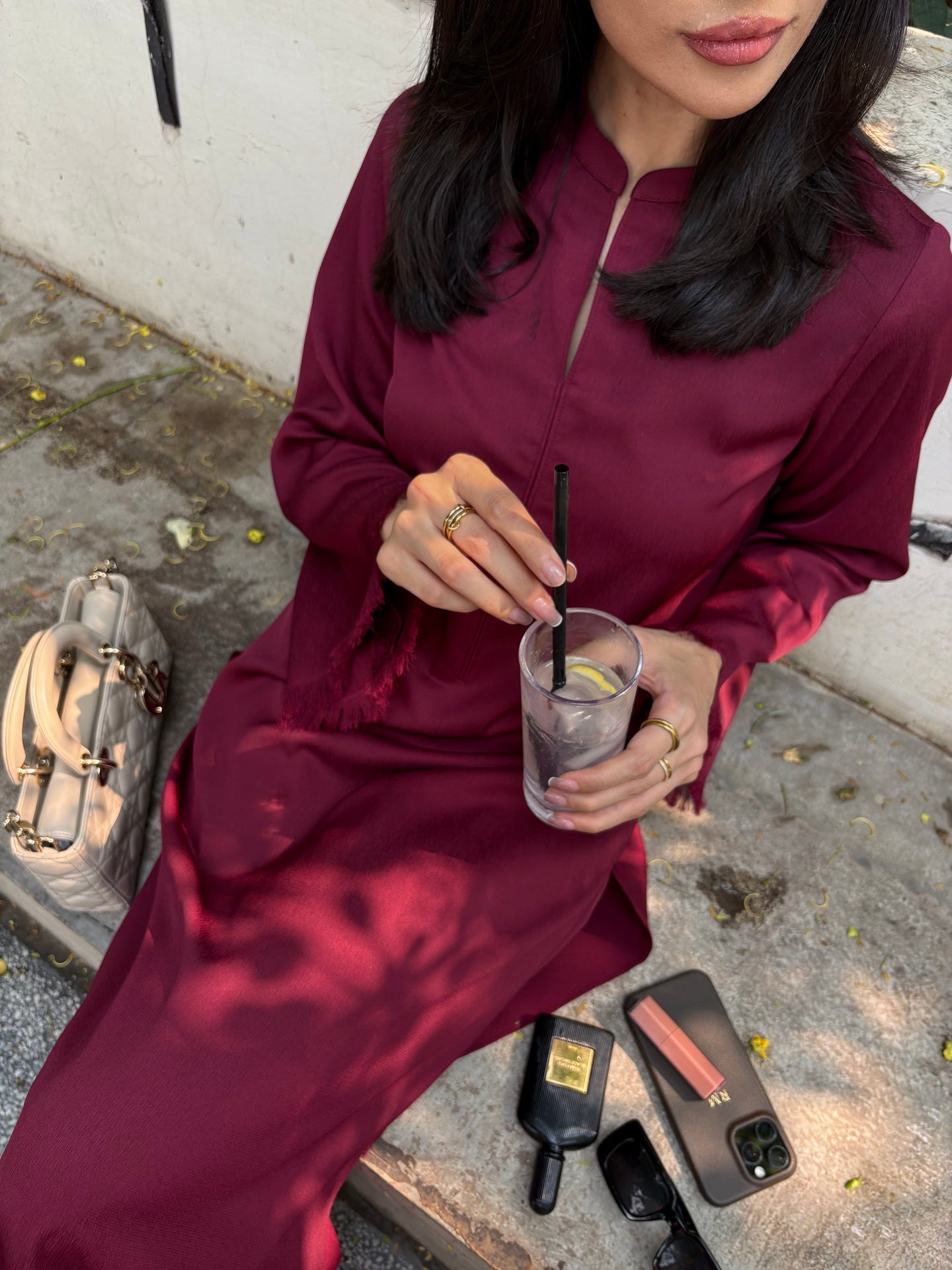 BURGUNDY CARLO SET | Sak Atelier