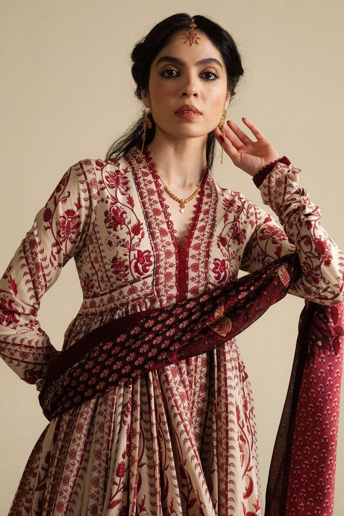 KASHMIRI-D1 | Zara Shahjahan Unstitched Anarkali’25