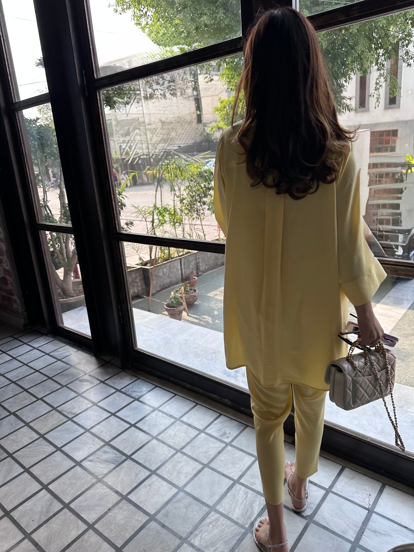 BUTTER YELLOW TOBY TUNIC WITH TULIP SHALWAR | Sak Atelier