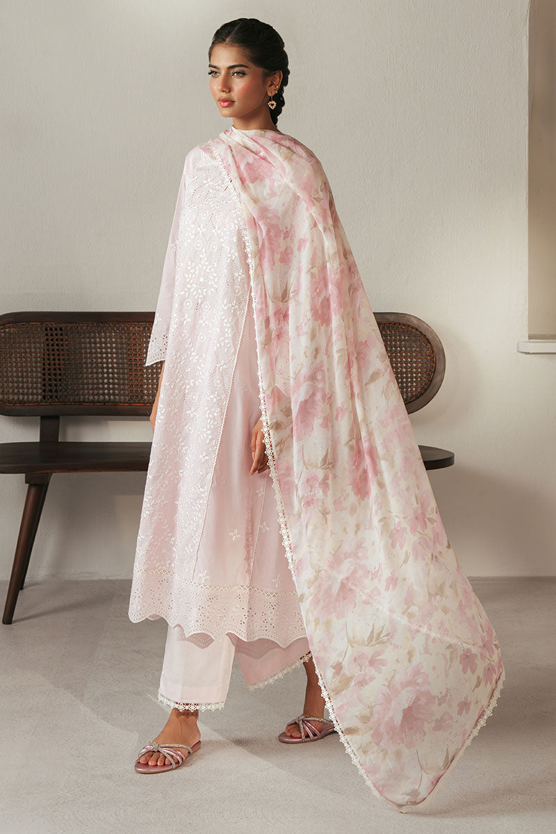 LILAC ROSE-3PC CHIKANKARI SUIT | Cross Stitch