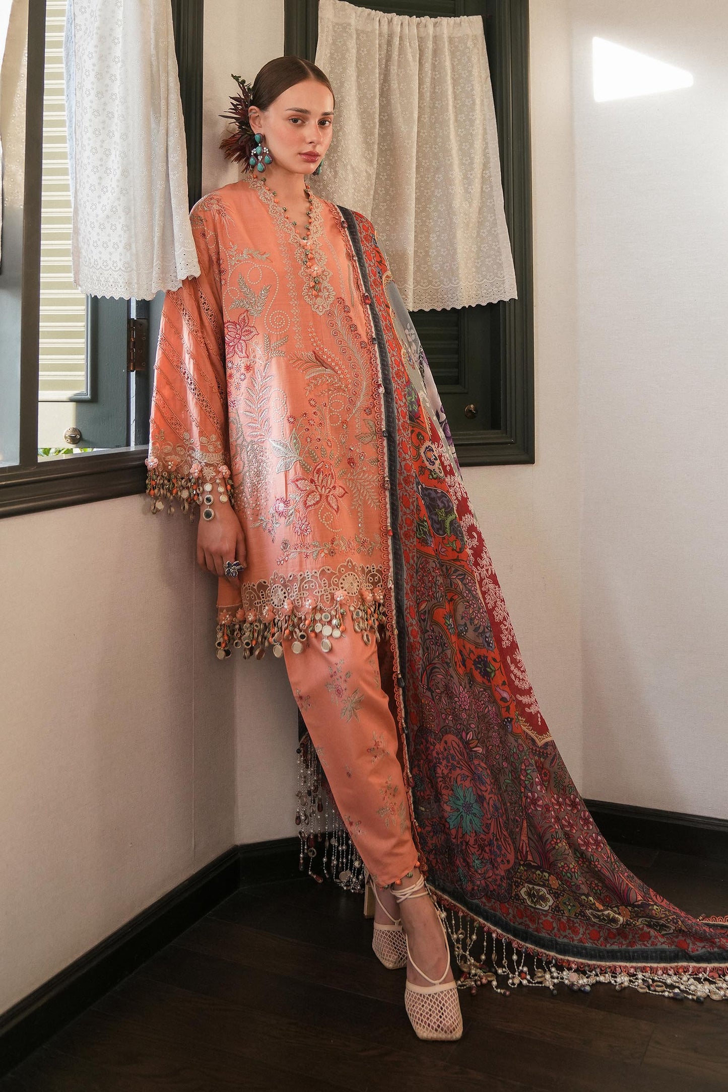 Sana Safinaz Luxury Lawn 2025 | L251-007A-3CT