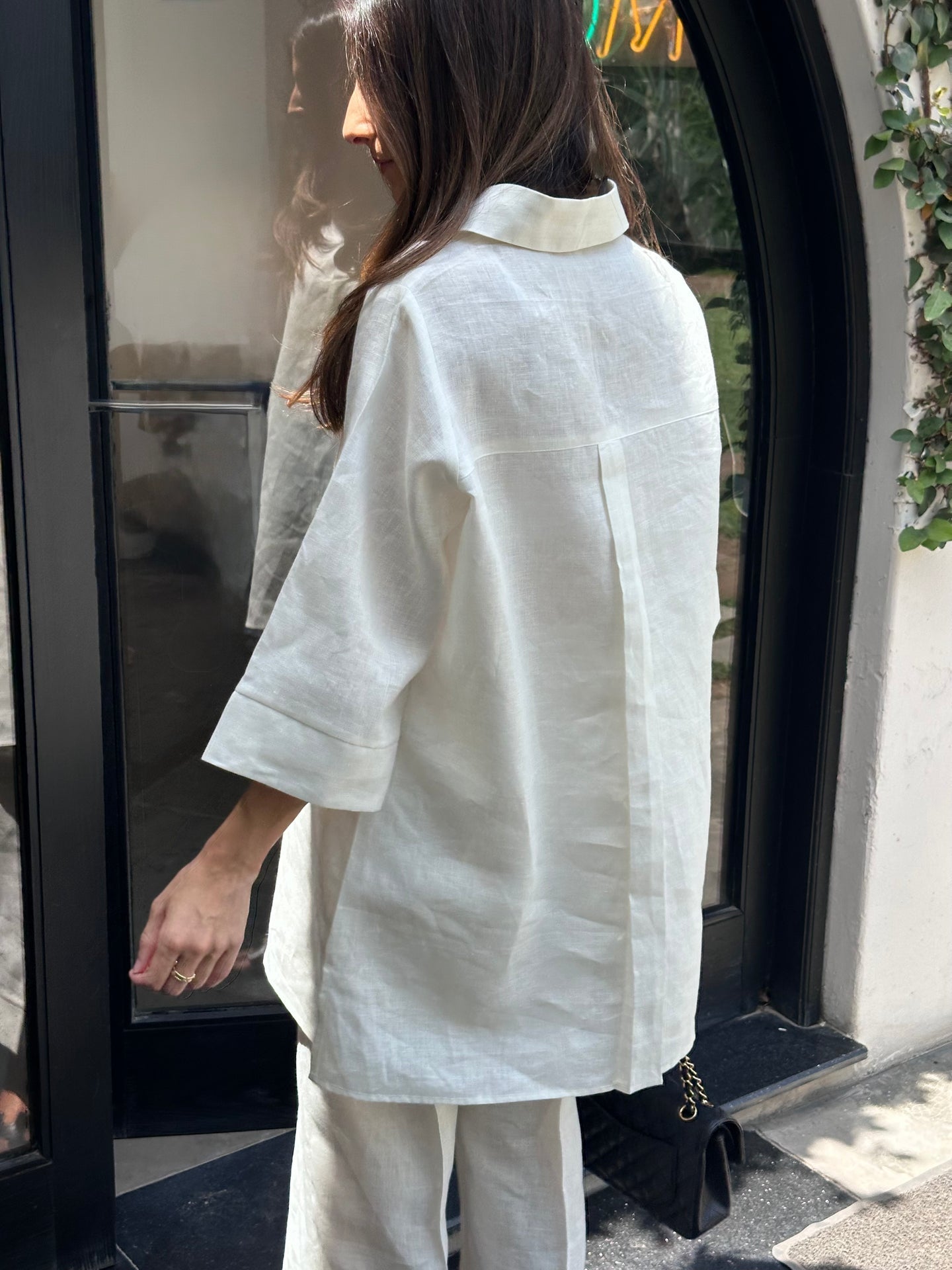 WHITE LINEN TOBY SET | Sak Atelier