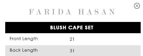 Blush Cape Set | Fh-bess-09 | Bloom Edit Spring Summer '26 | FARIDA HASAN