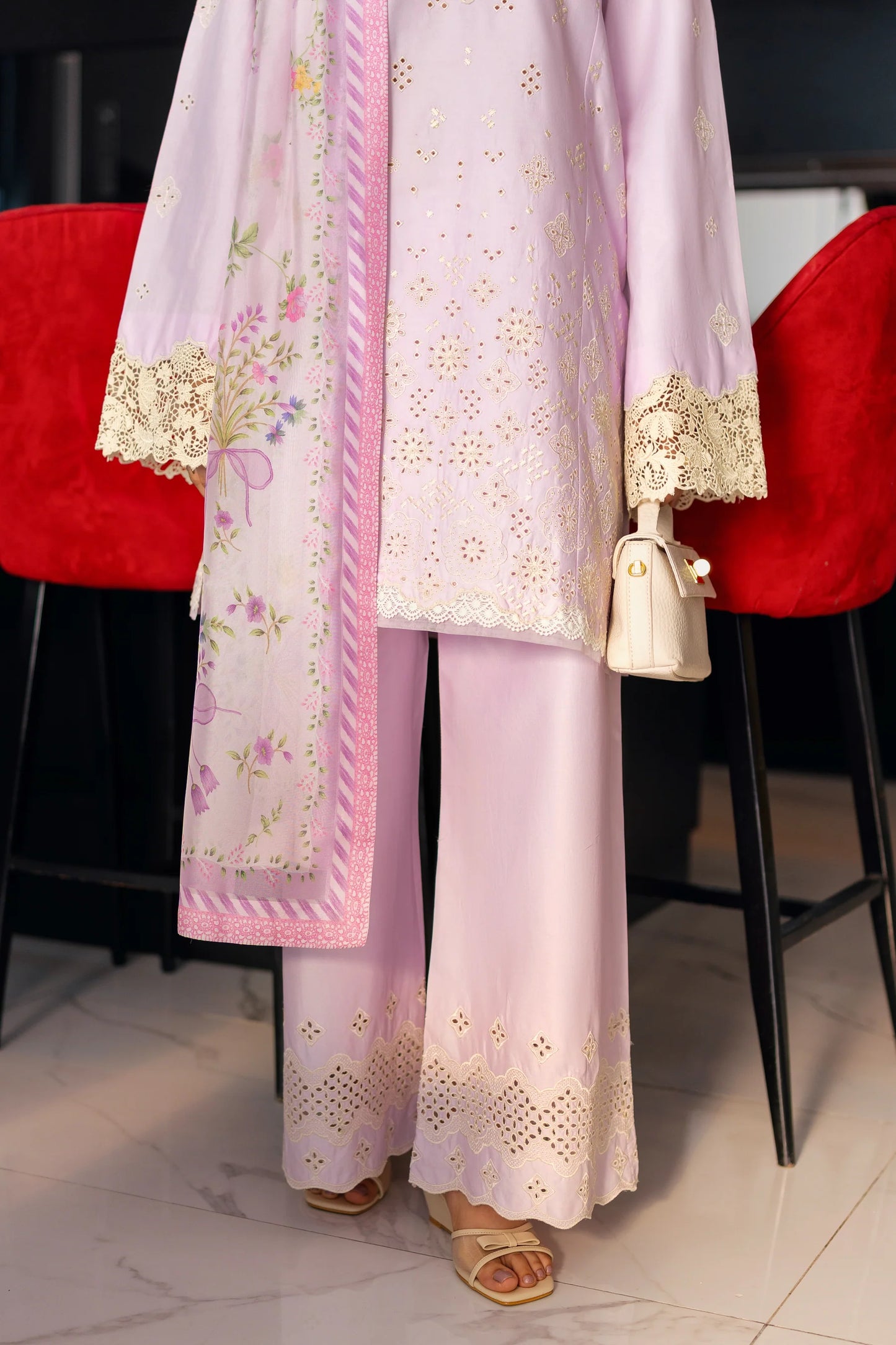 LILAC LUXURY EMBROIDERED 3PCS SET (NP3-25431) | ZAIB