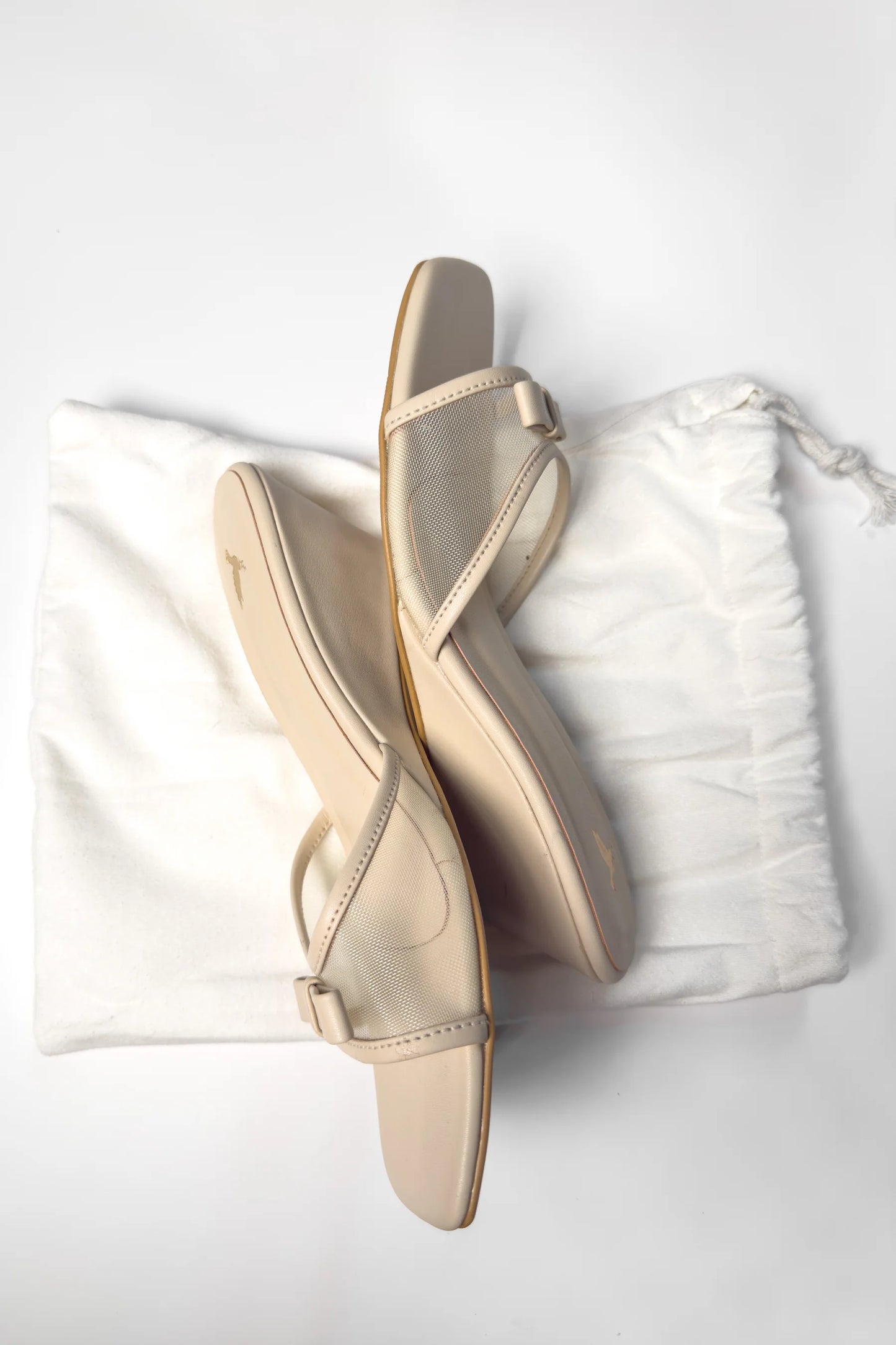 SAND TIED MESH WEDGE HEELED SANDAL (ZBN 25002) | FOOTWEAR