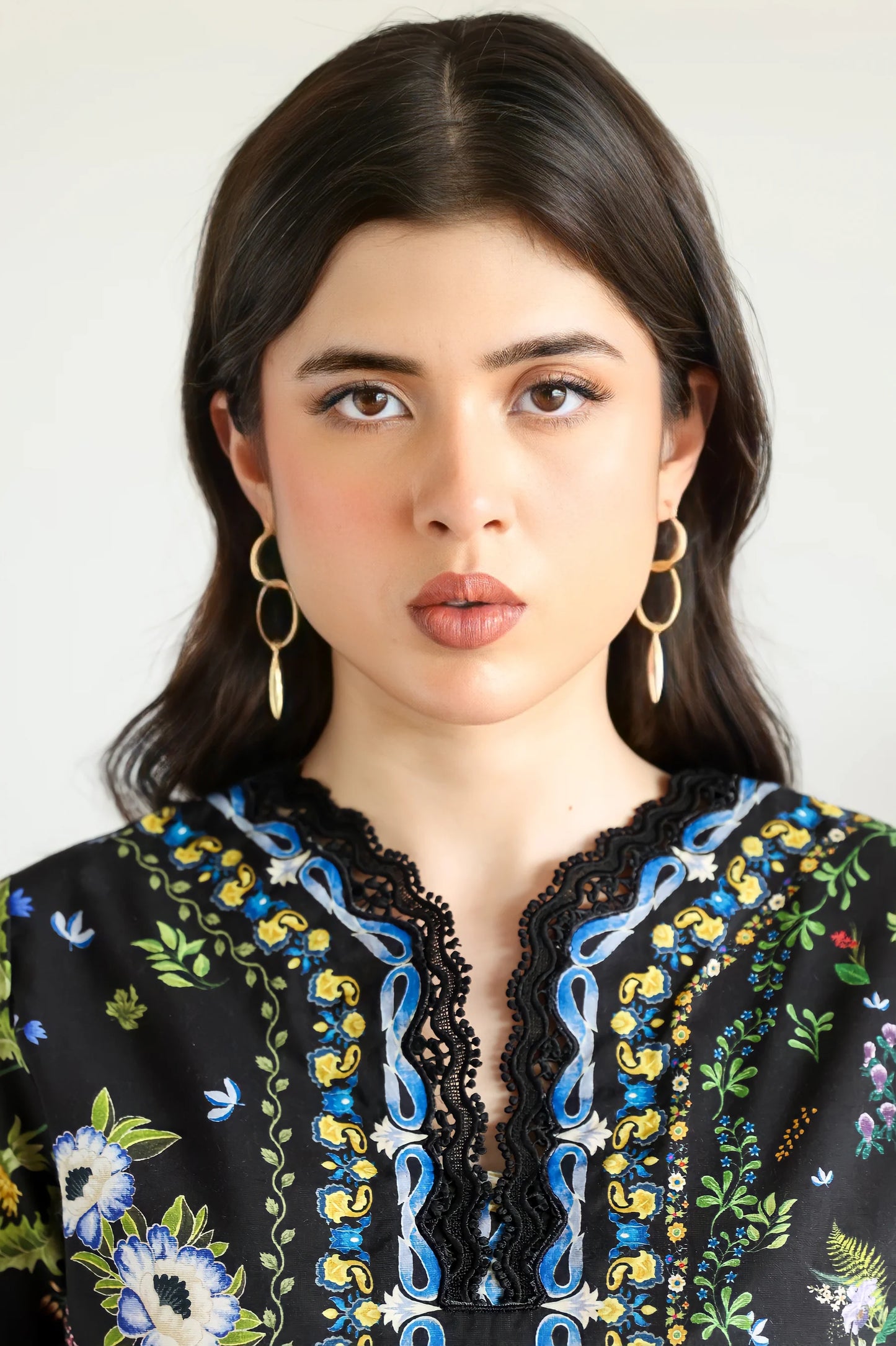 BLACK LUXURY PRINTED 2PCS SET (NPA2-25309) | ZAIB