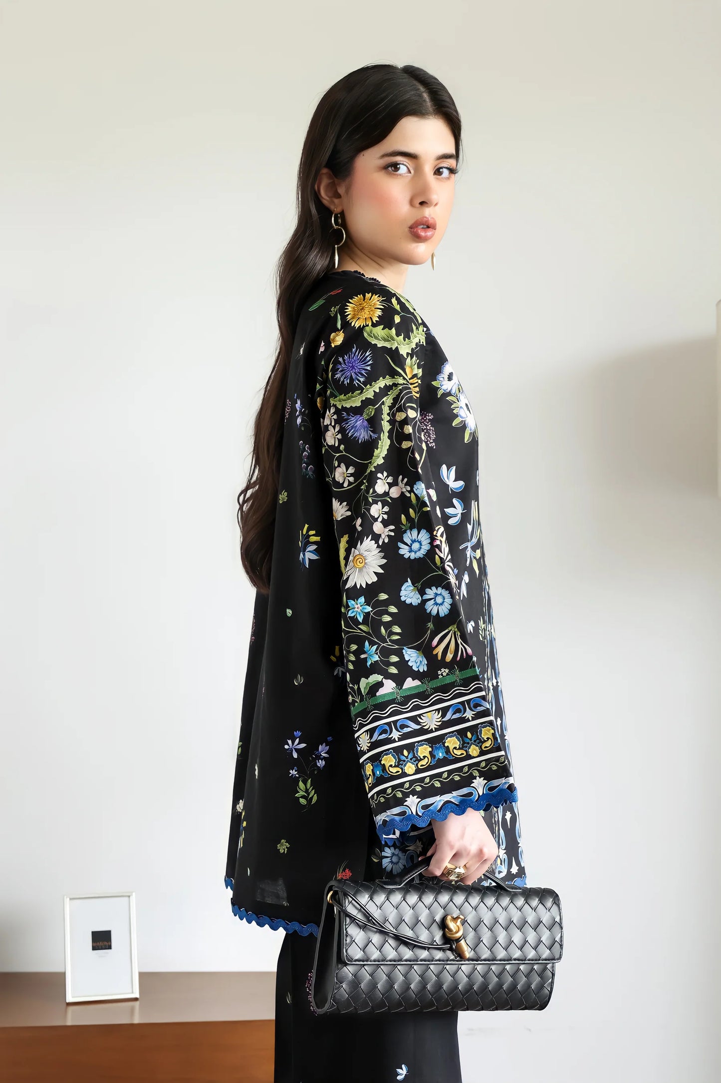 BLACK LUXURY PRINTED 2PCS SET (NPA2-25309) | ZAIB