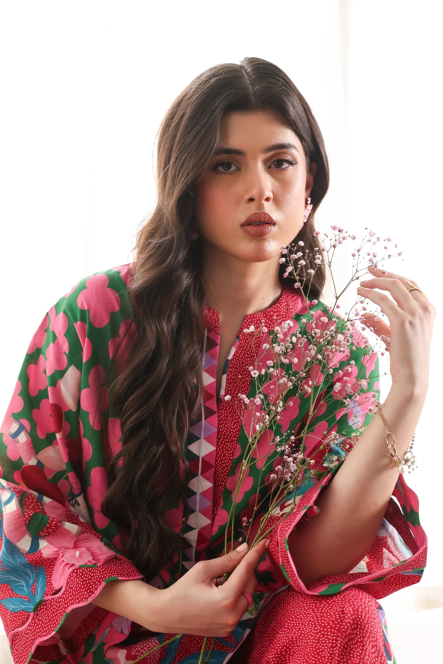 WATERMELON LUXURY PRINTED 2PCS SET (NPA2-25310) | ZAIB