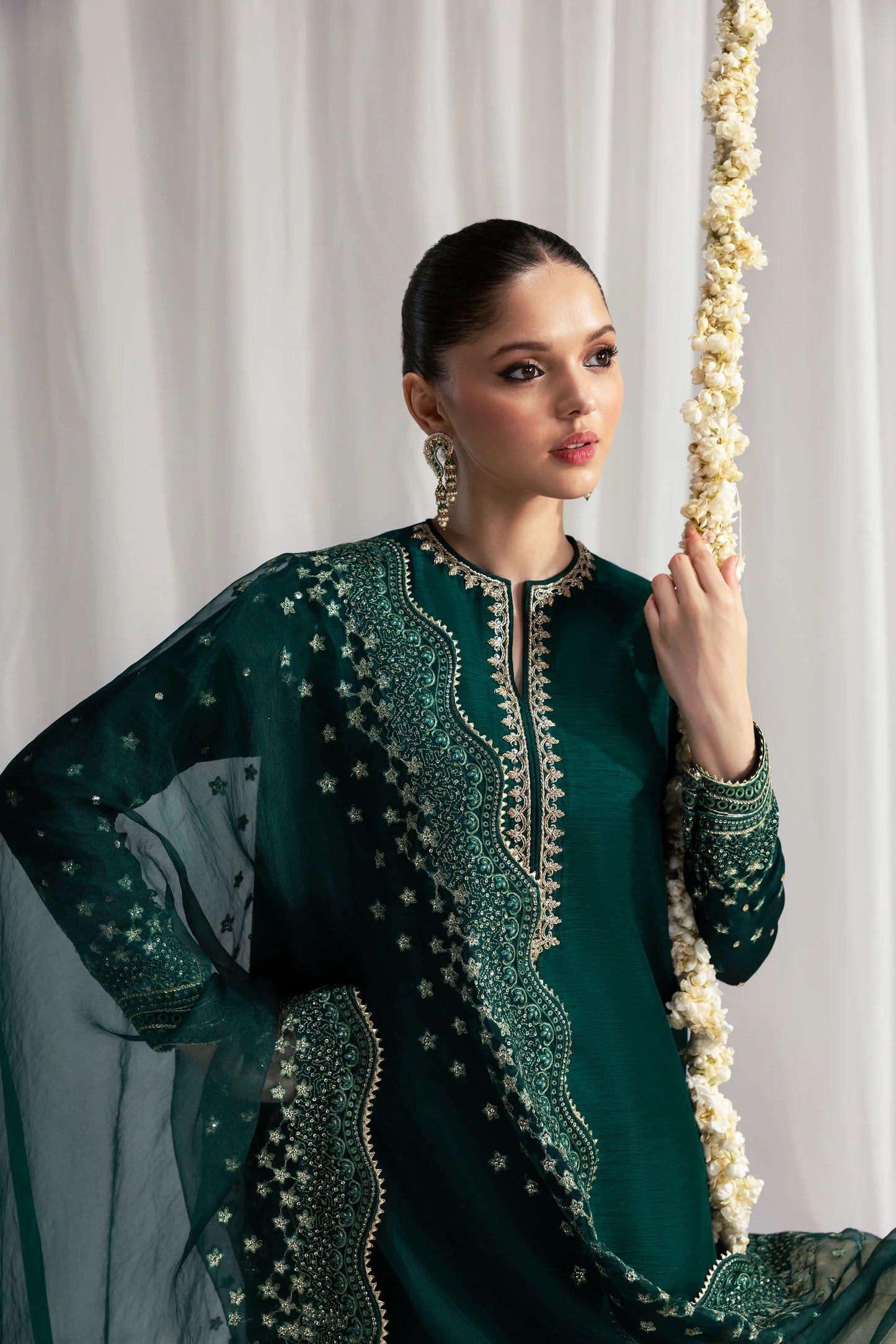 EMERALD GREEN LUXURY WEDDING EDIT 2025 (NPA3-25436) | ZAIB