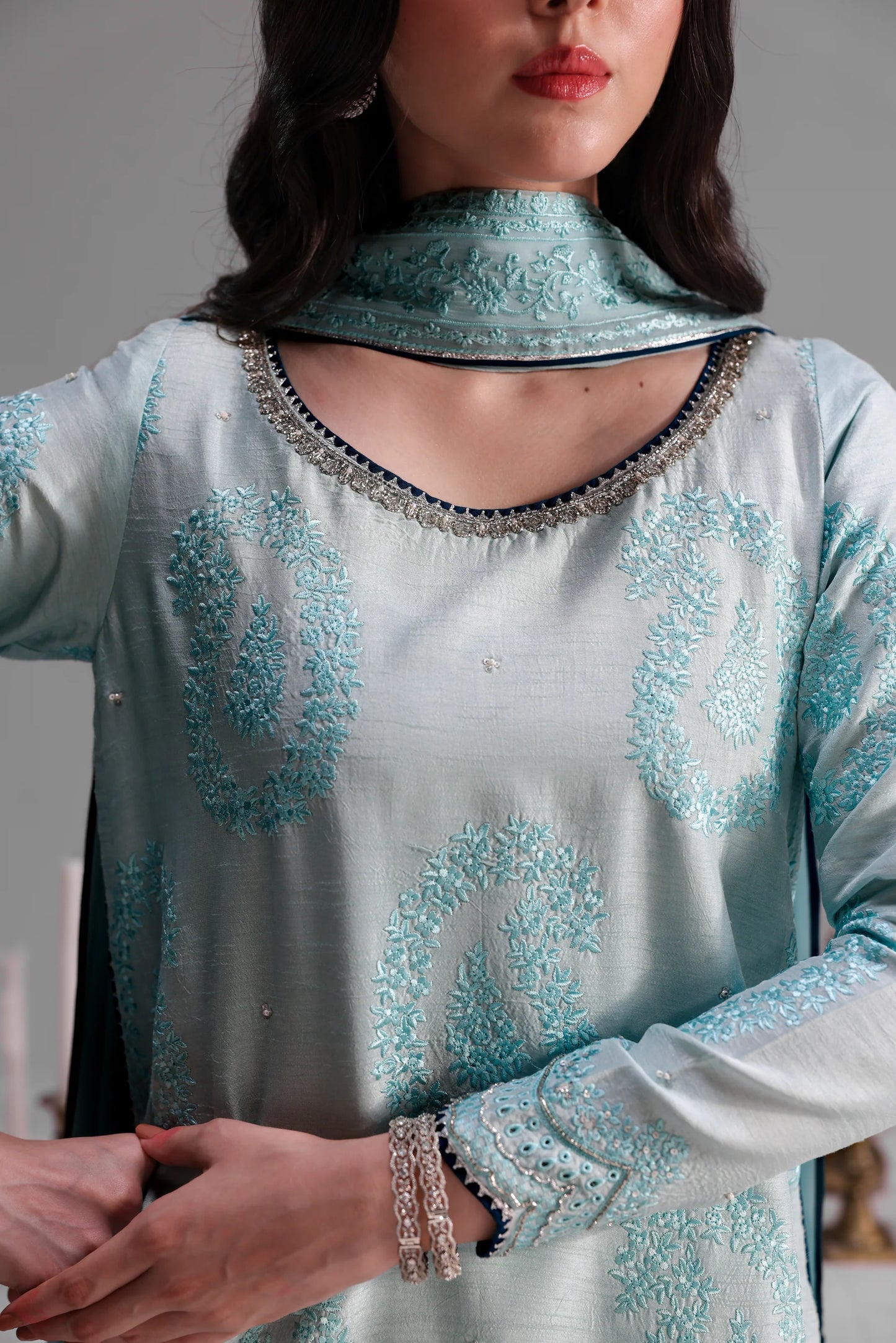 ICE BLUE LUXURY WEDDING EDIT 2025 (NPA3-25451) | ZAIB