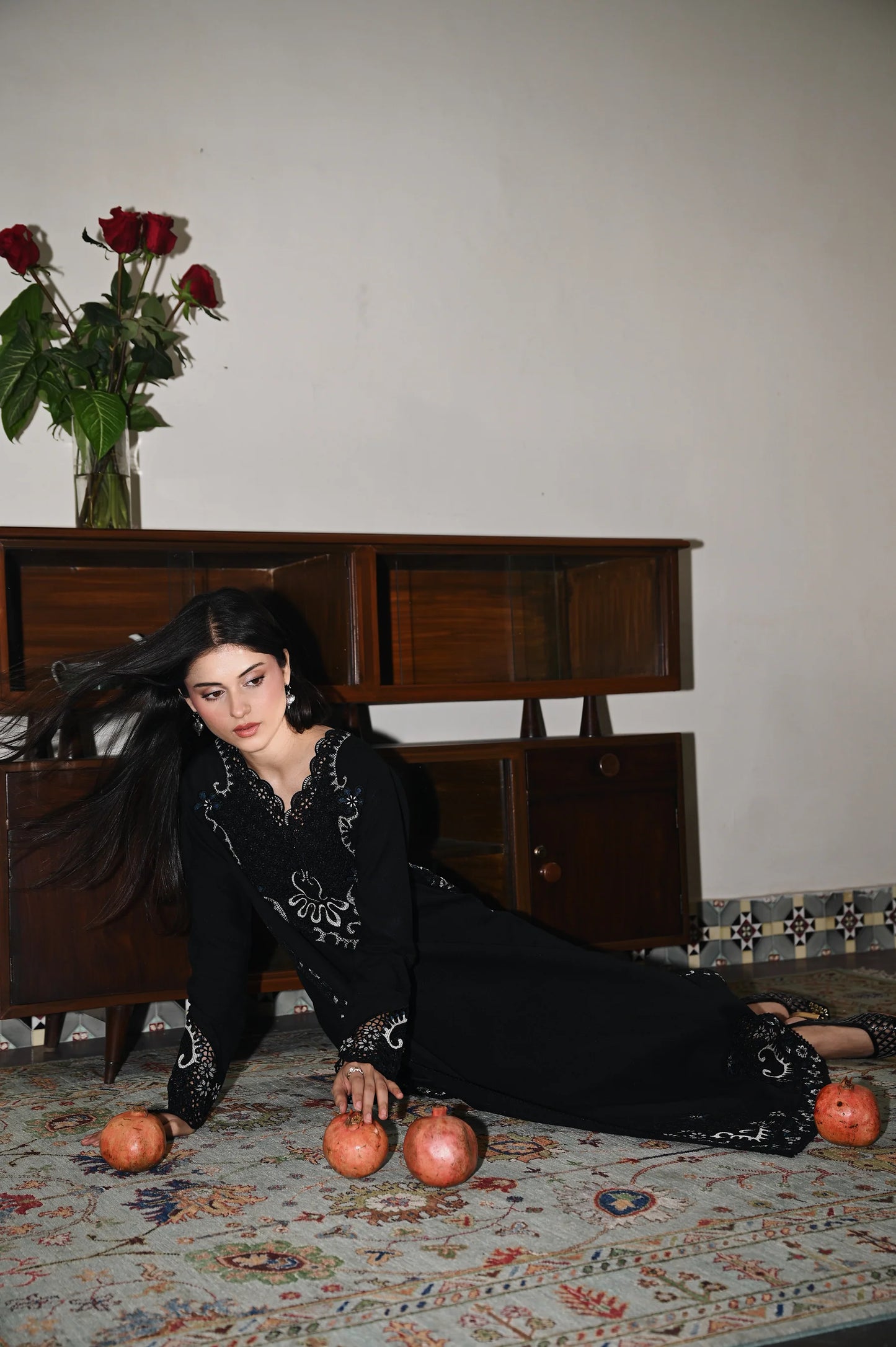 BLACK | LUXURY EMBROIDERED KARANDI | (NPA3-25444) | ZAIB