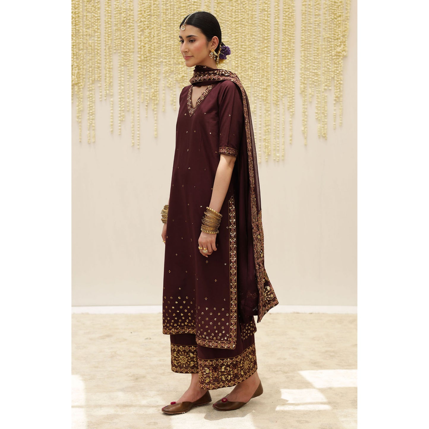 BURGUNDY OUTFIT | DYOT | BARI EID' 25