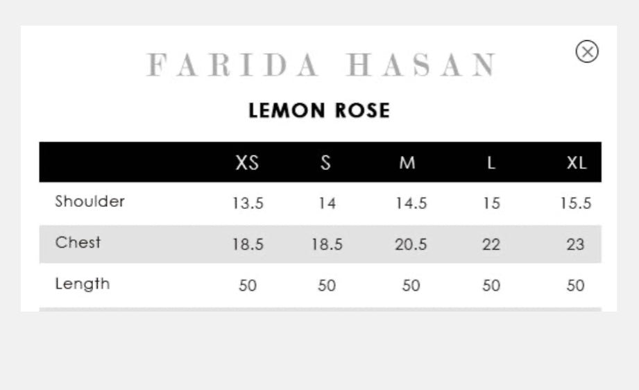 LEMON ROSE WITH PANTS | BLOOM EDIT VOL II | FARIDA HASAN