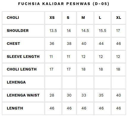 Fuchsia Kalidar Peshwas (D-05) | Ronaq'25 | Ammara Khan