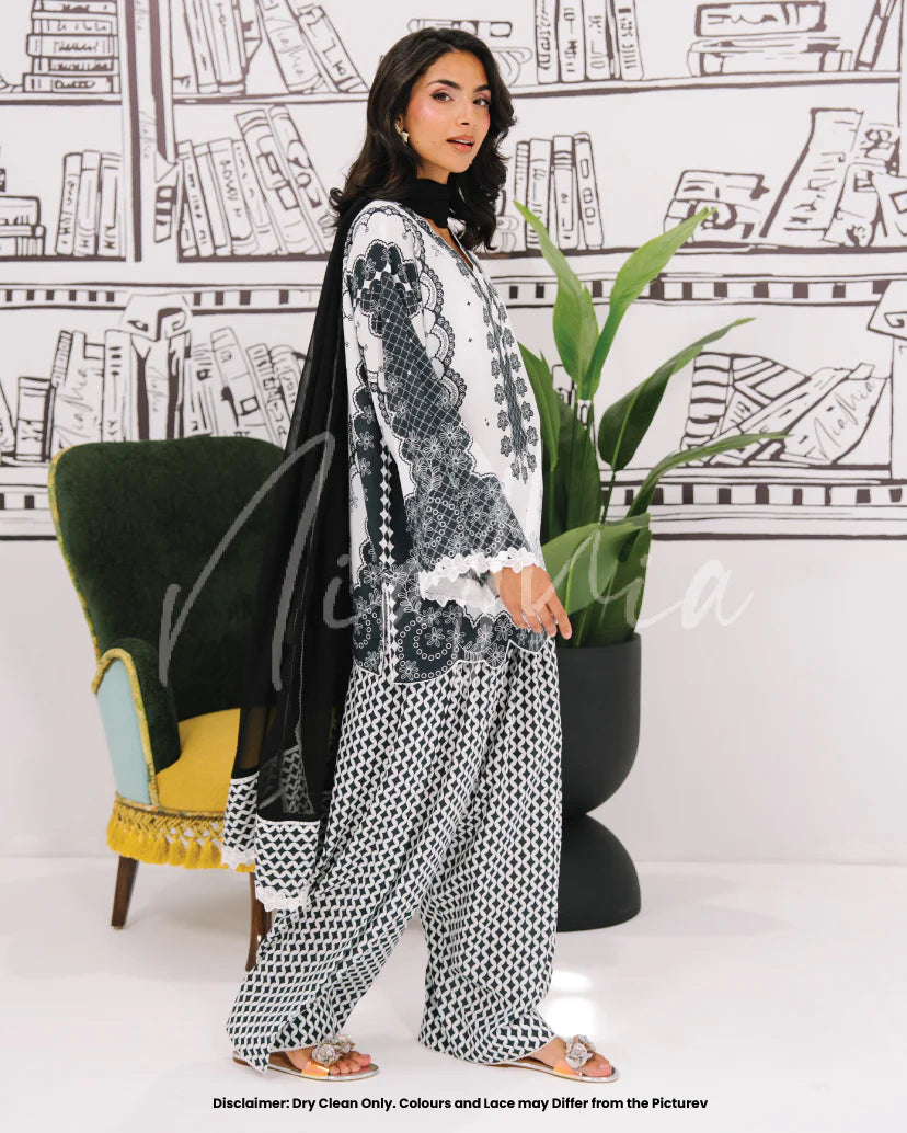 Vanilla Dupatta | Monochrome | Nia Mia