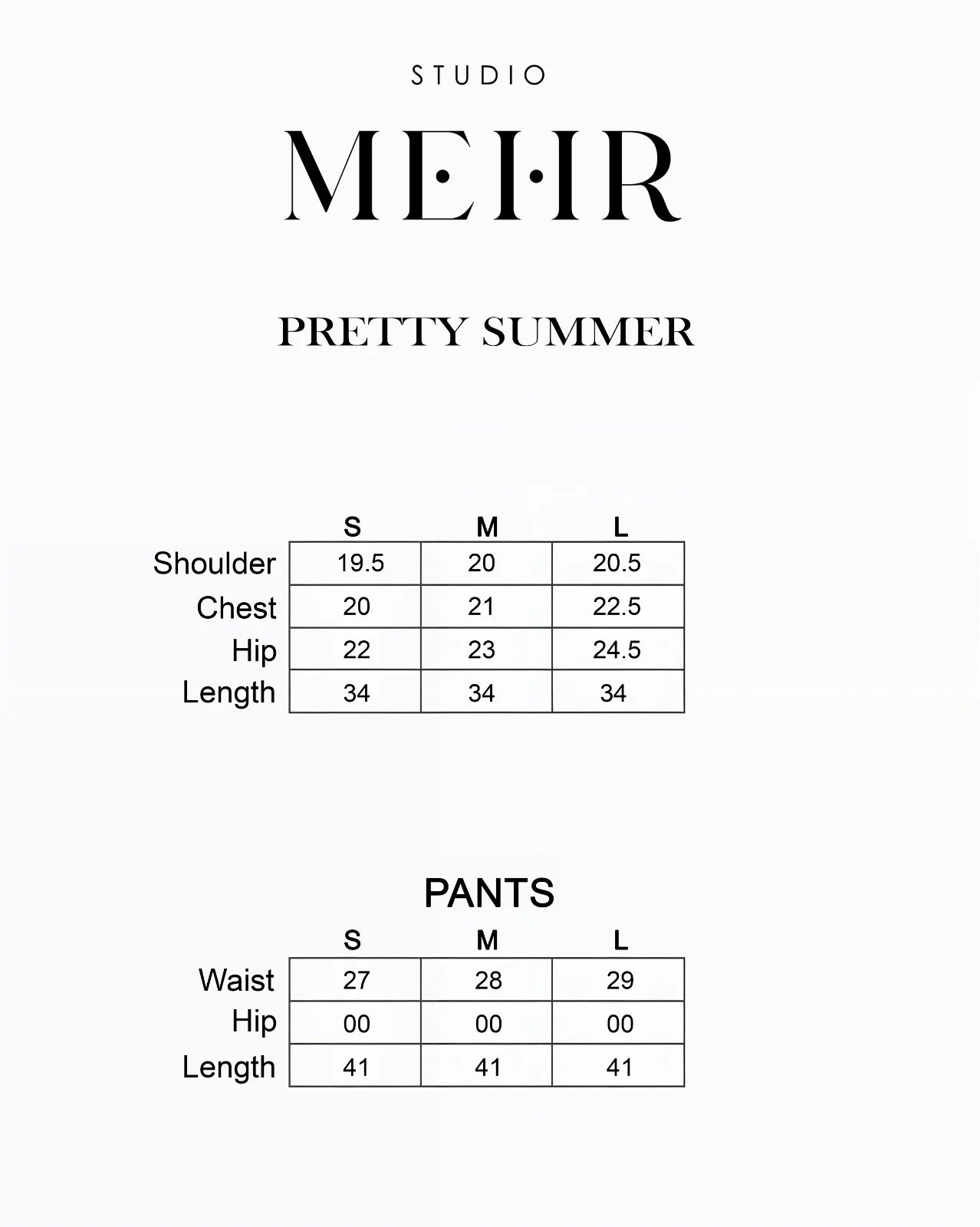 PRETTY SUMMER | Studio Mehr