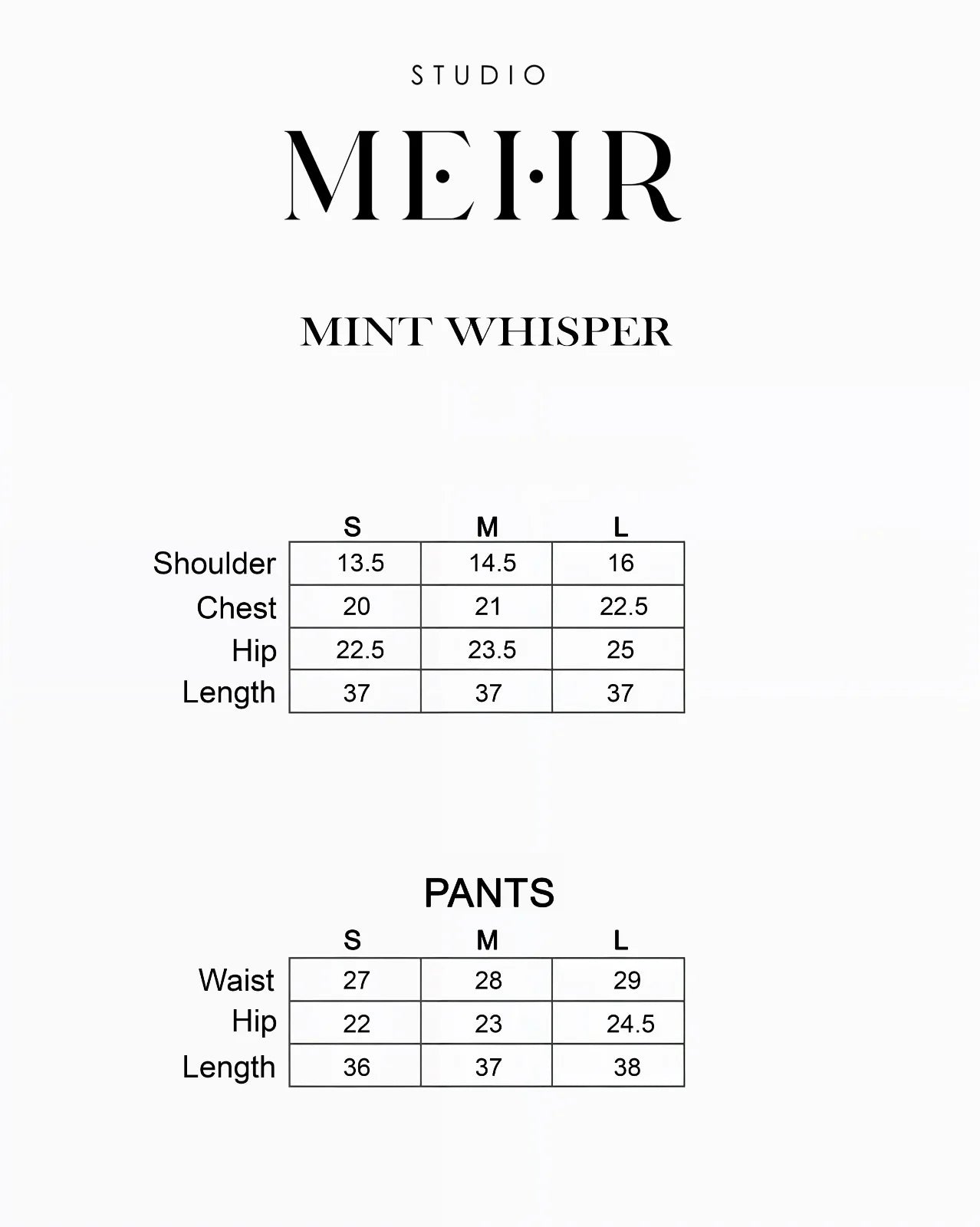 MINT WHISPER | Studio Mehr