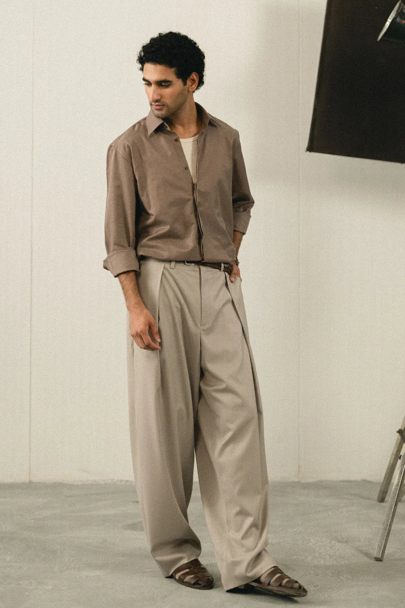 Sand Brown Casual Shirt | REPUBLIC MENSWEAR