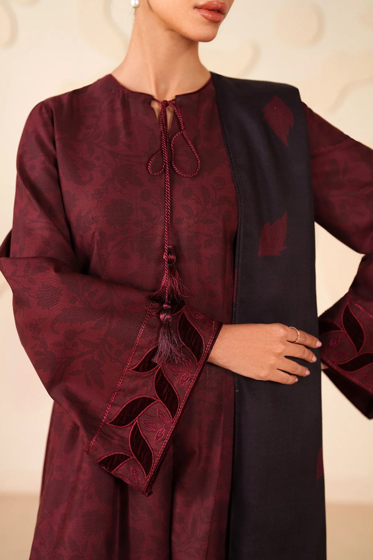EMBROIDERED PREMIUM VISCOSE UW-0285 | Unstitched | Jazmin