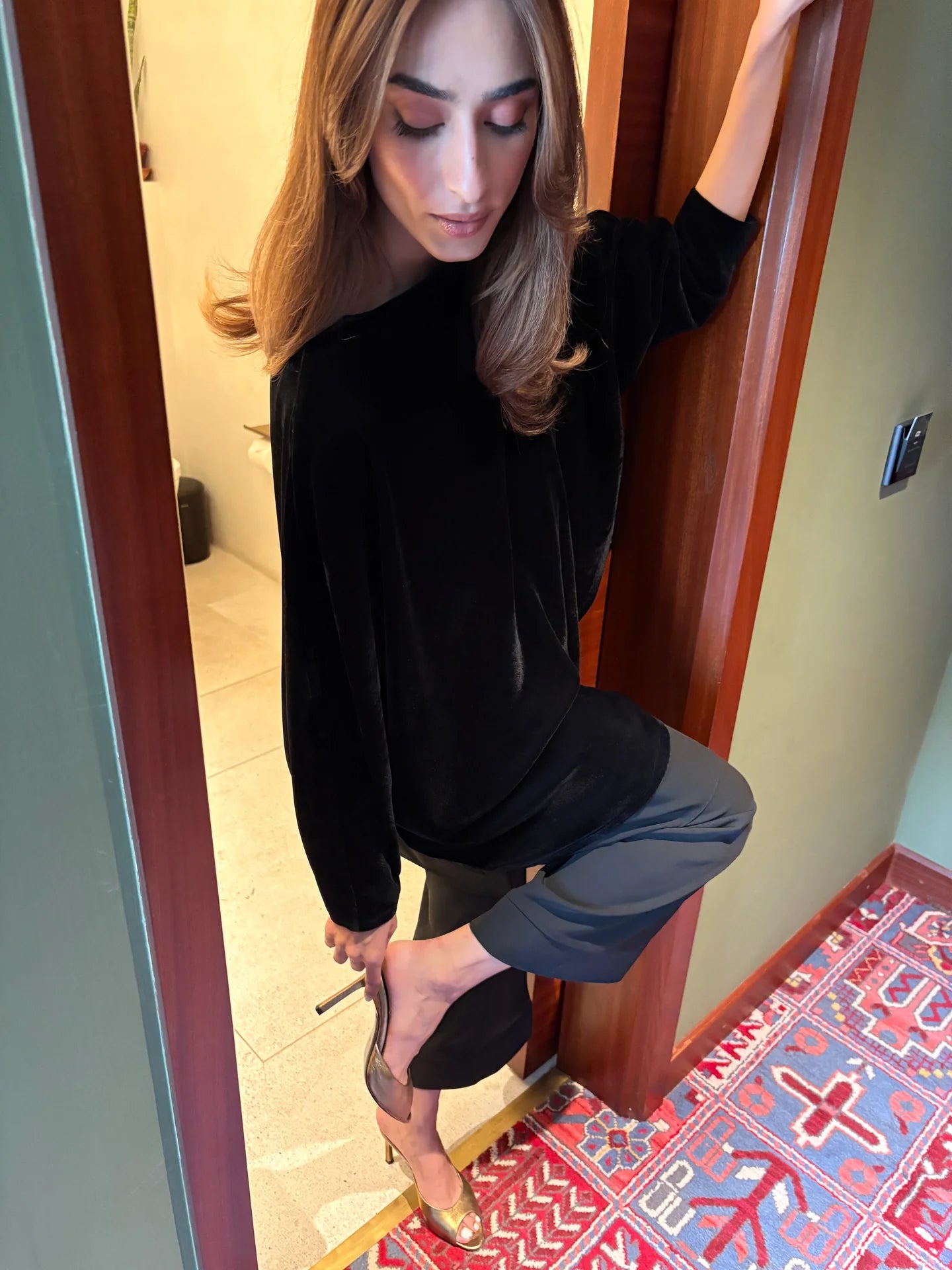 VELVET CAPE SET | SAK ATELIER