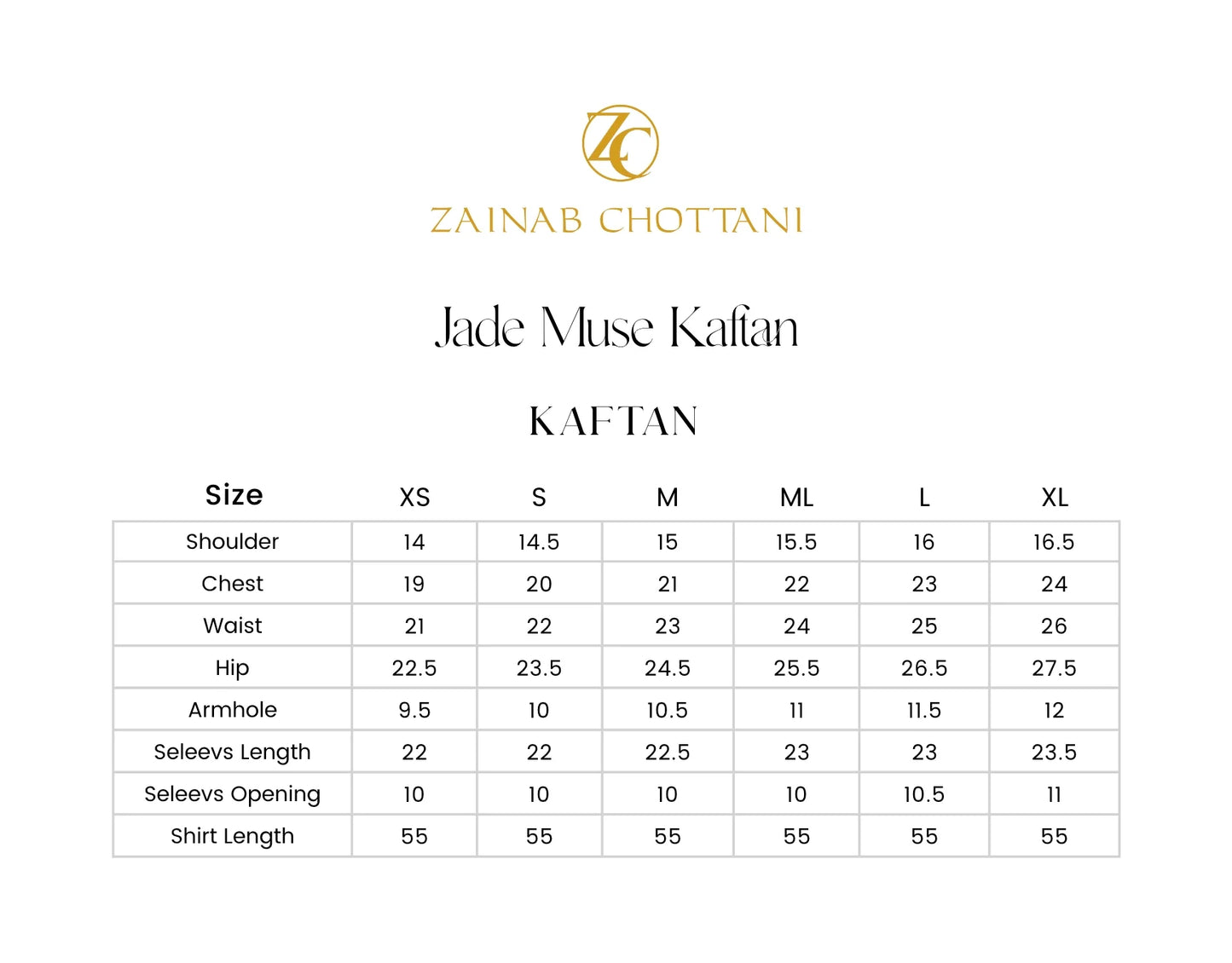 Jade Muse Kaftan | Summer Edition '26 | Zainab Chottani