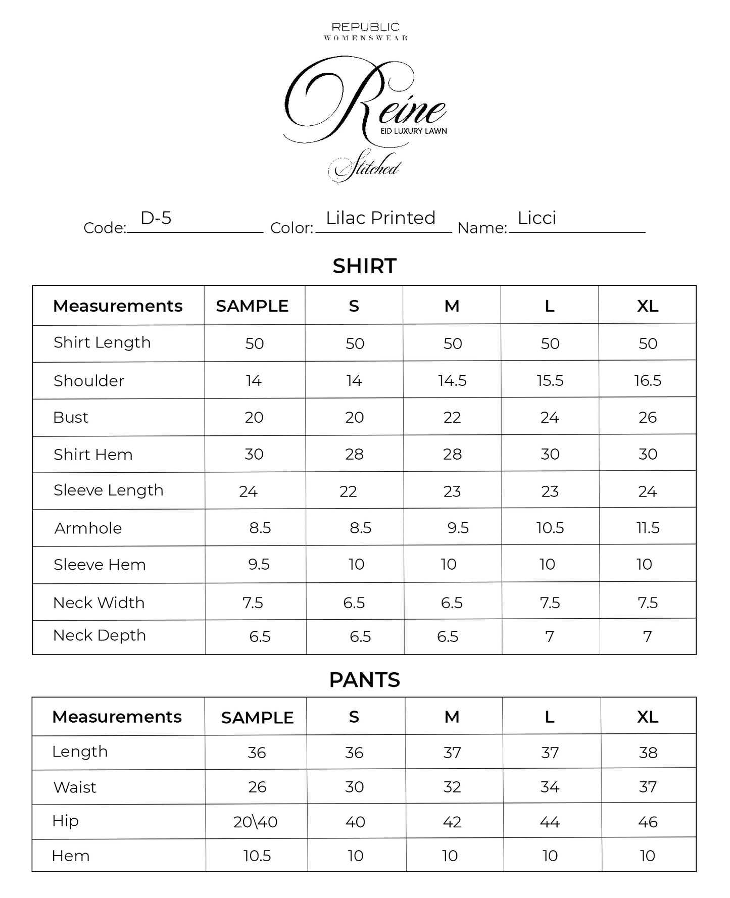 Licci | Reine Luxury Lawn Stitched '26 | Republic Womenswear