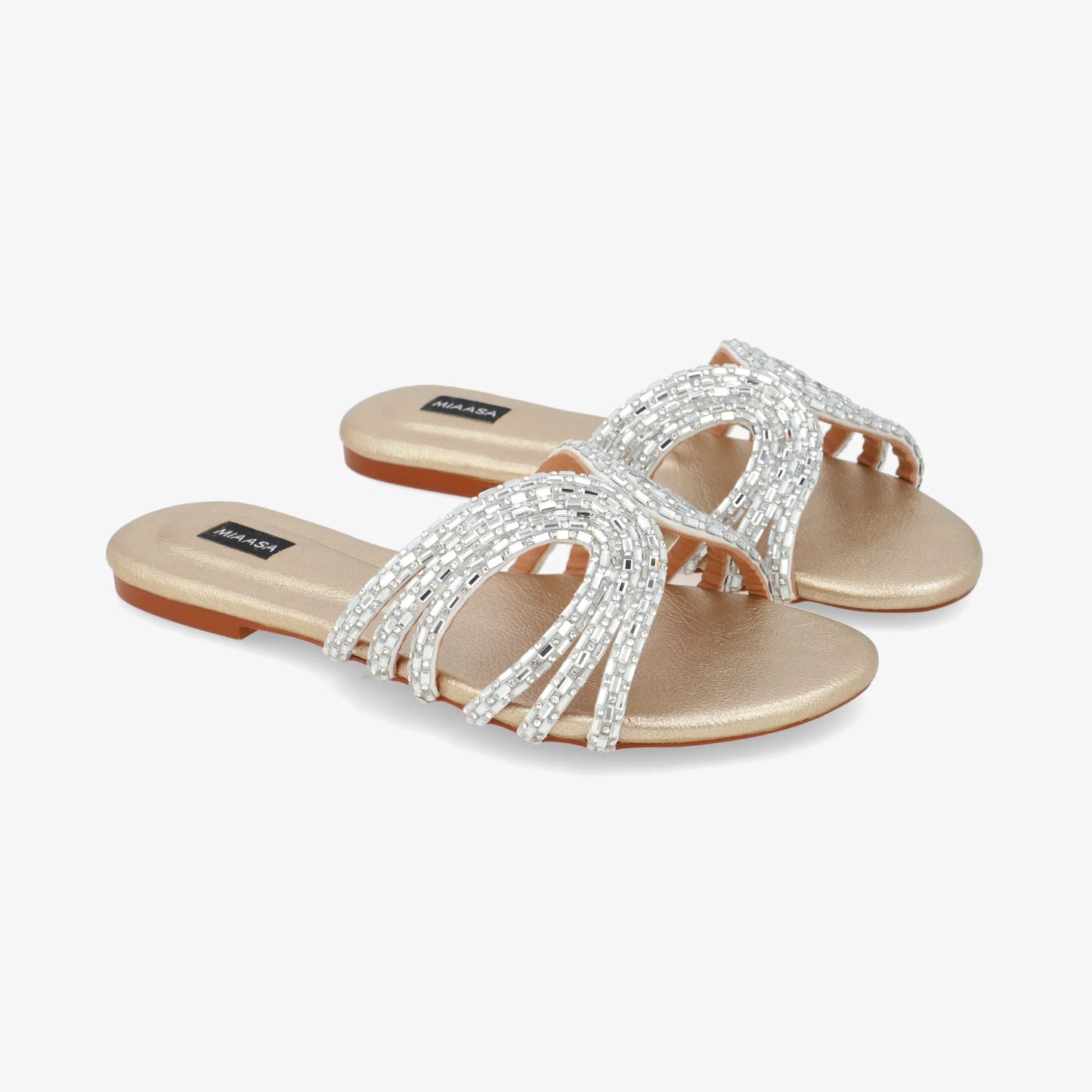 Zee Crystal - Champagne Gold | Miaasa | Footwear