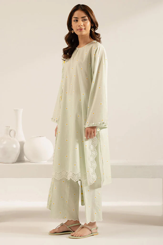PASTEL FLORET-3PC (SHIRT, TROUSER & DUPATTA) | Cross Stitch(RTS)