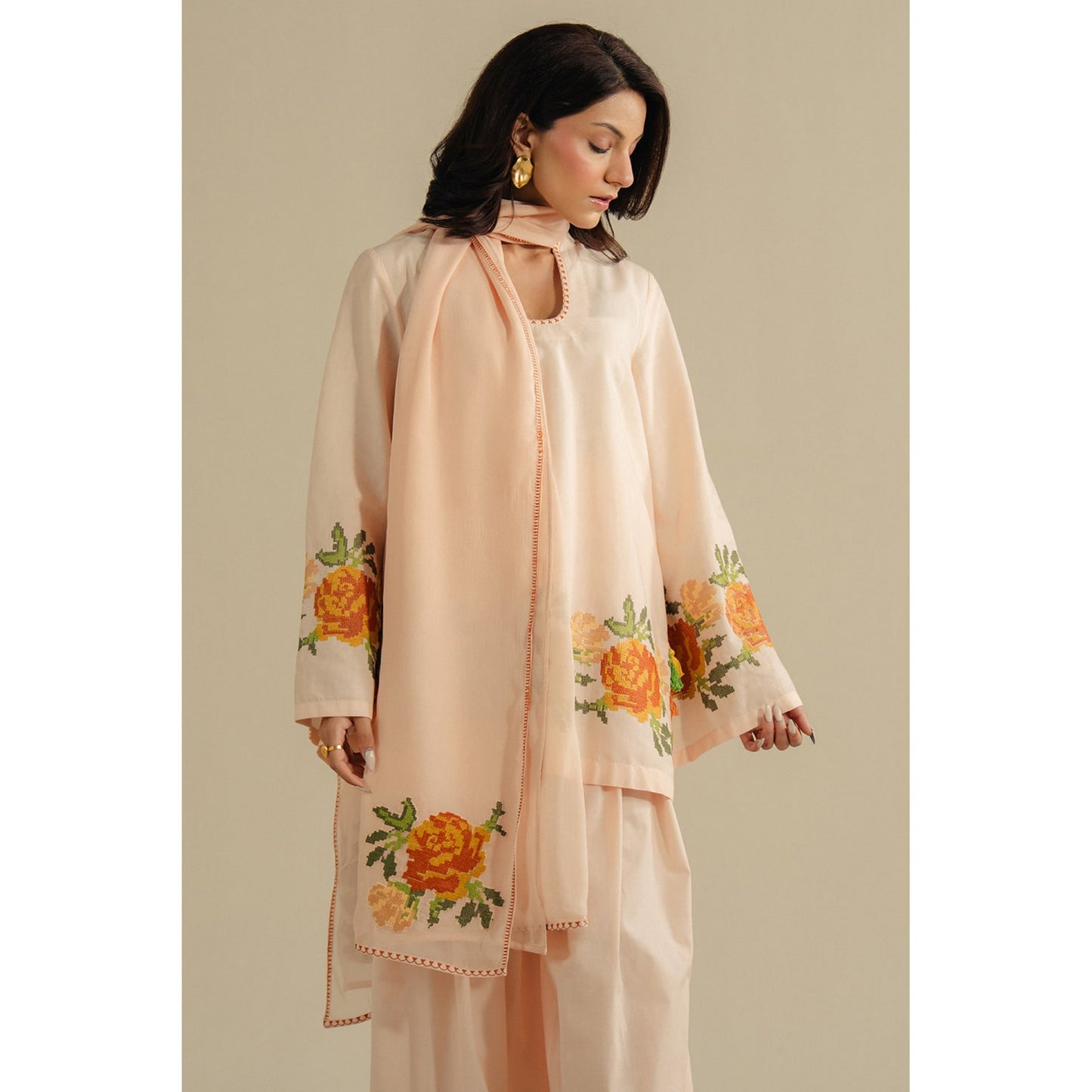 PEACH OUTFIT | DYOT | Monsoon' 25