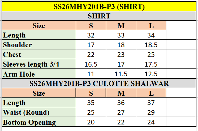 SS26MHY201BP3 | New Arrivals | Sana Safinaz