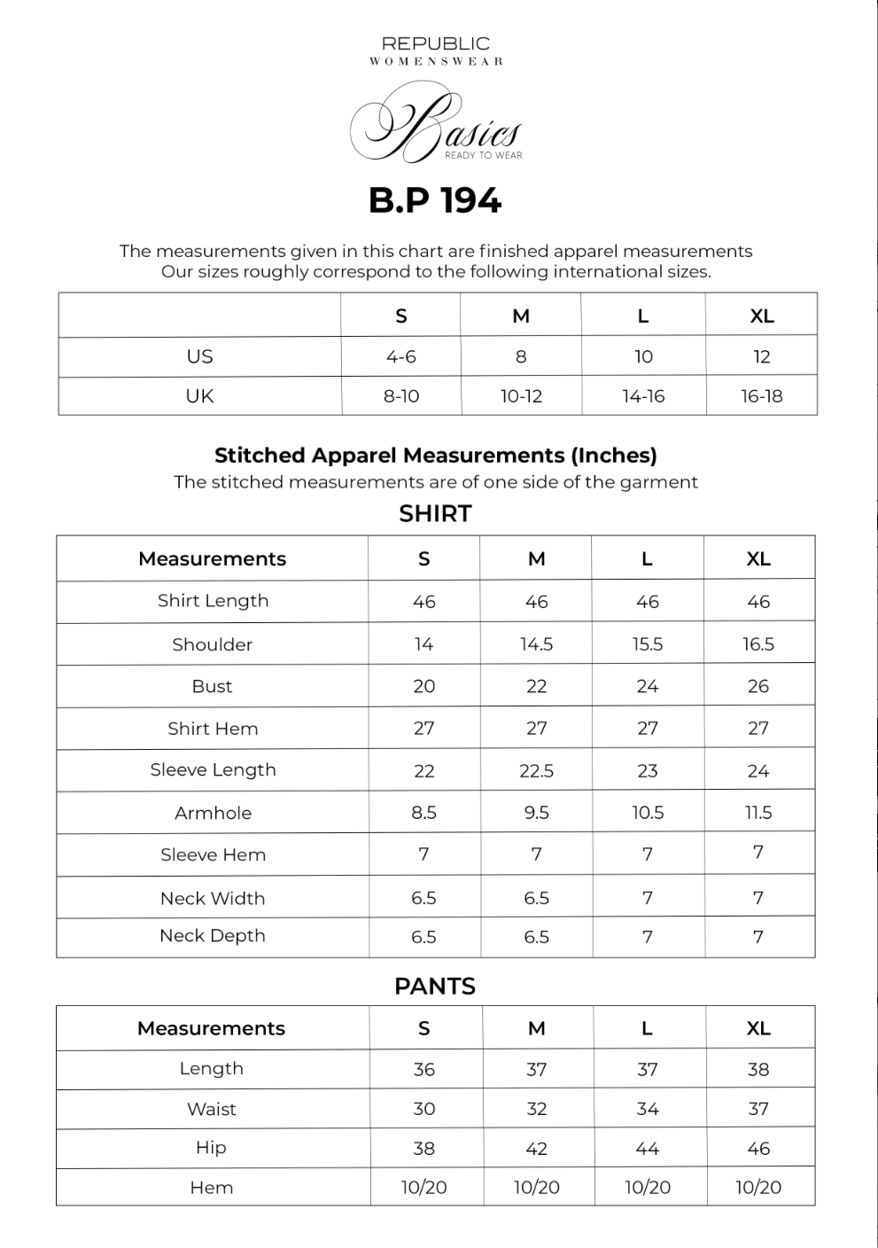 BP-215 | BASICS 25 - V3 | REPUBLIC WOMENSWEAR