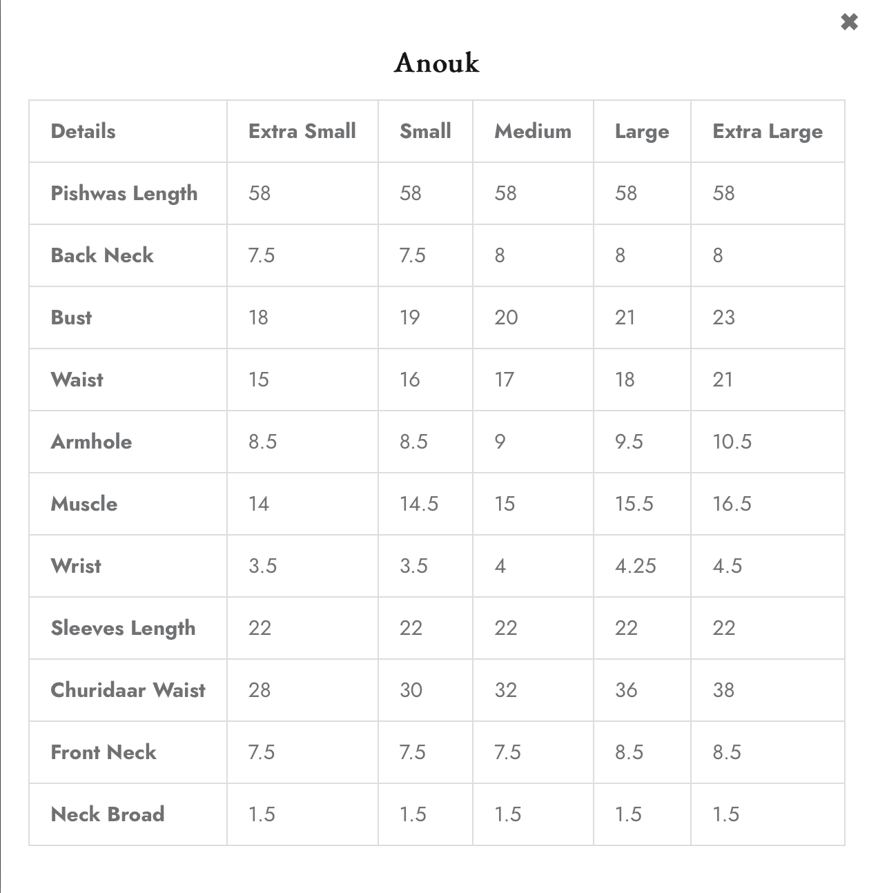 Anouk | Reina | Faiza Saqlain