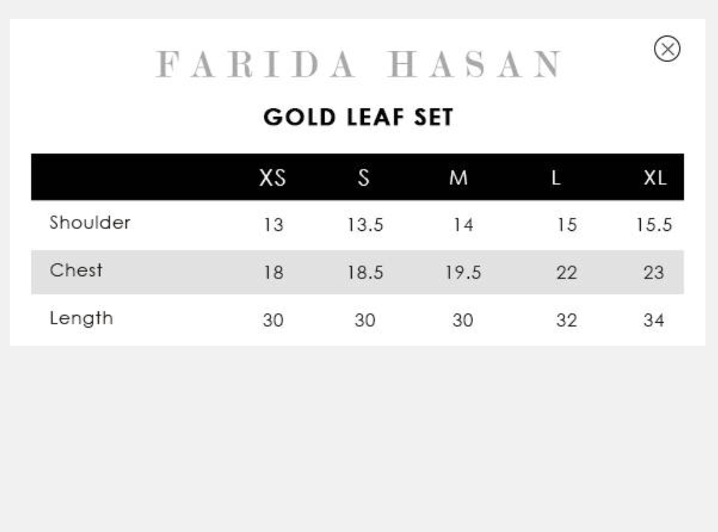 Gold Leaf Shirt and Pants | Eid Edit '26 | FARIDA HASAN