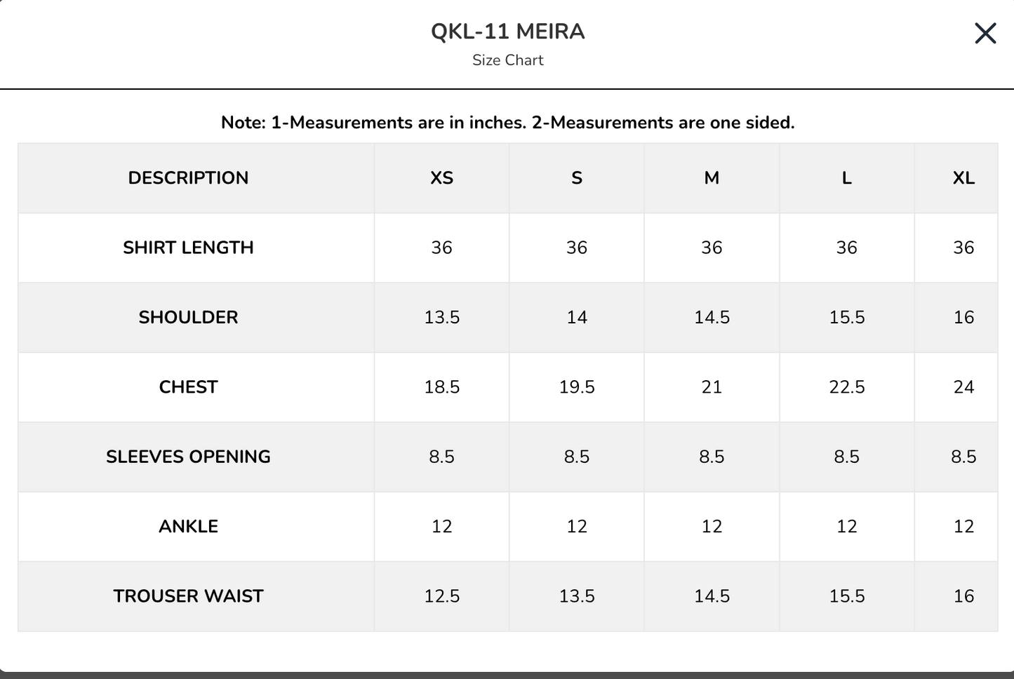 QKL-11 MEIRA | Qline Lawn Drop II | Qalamkar