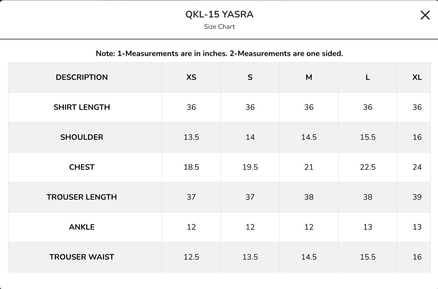 QKL-15 YASRA | Qline Lawn Drop II | Qalamkar