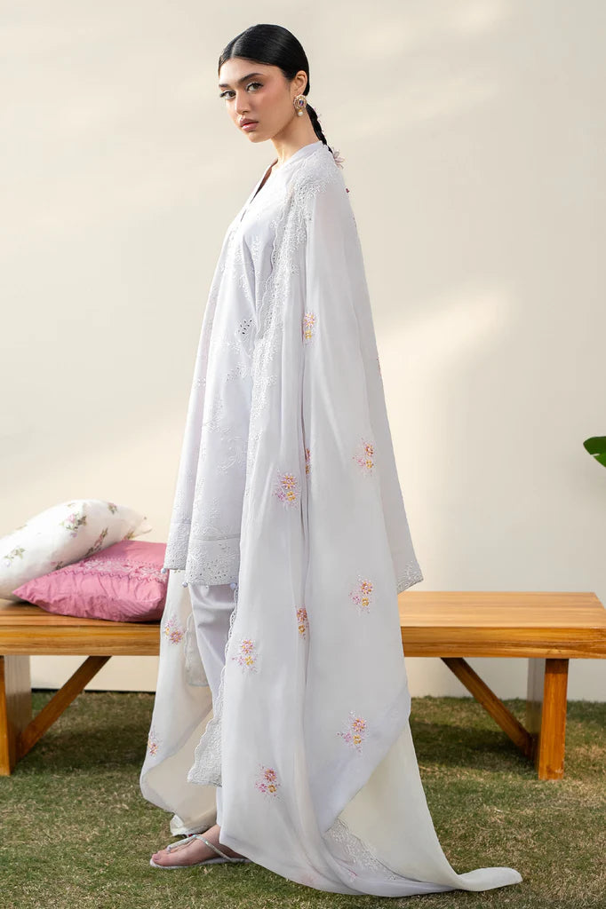 PERSIAN VIOLET-3PC EMBROIDERED LAWN SUIT | Cross Stitch