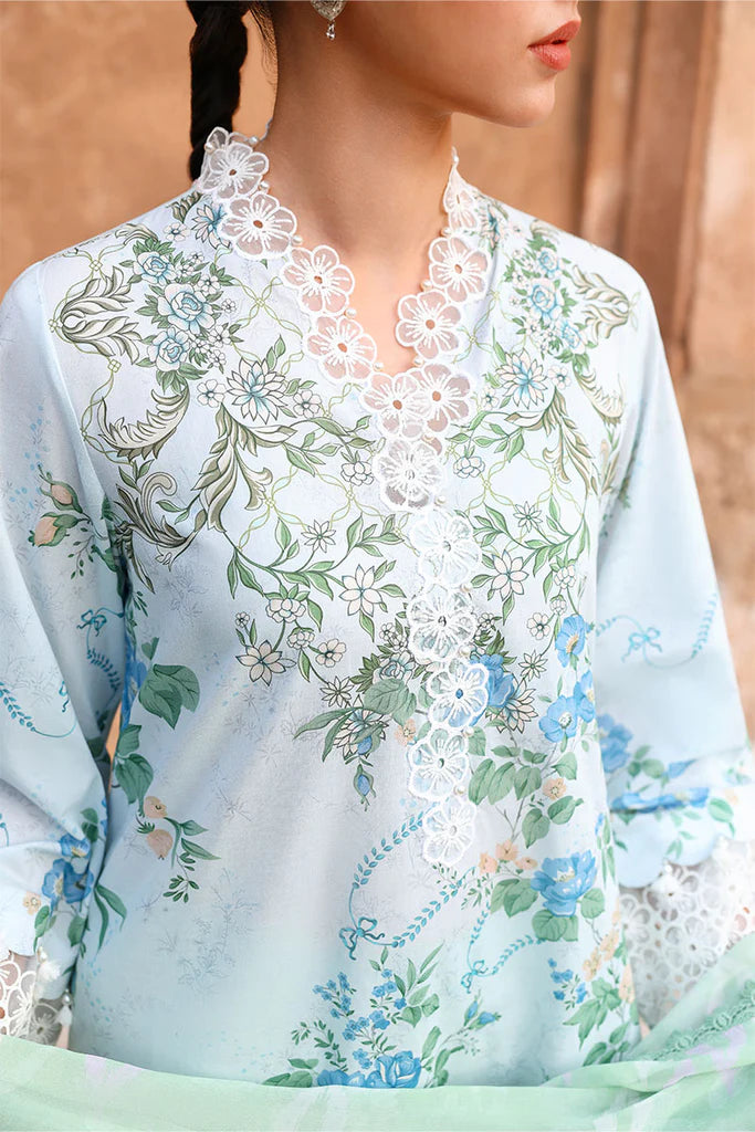 SEAFOAM TREASURE | Eid Lawn '26 | Cross Stitch (RTS)