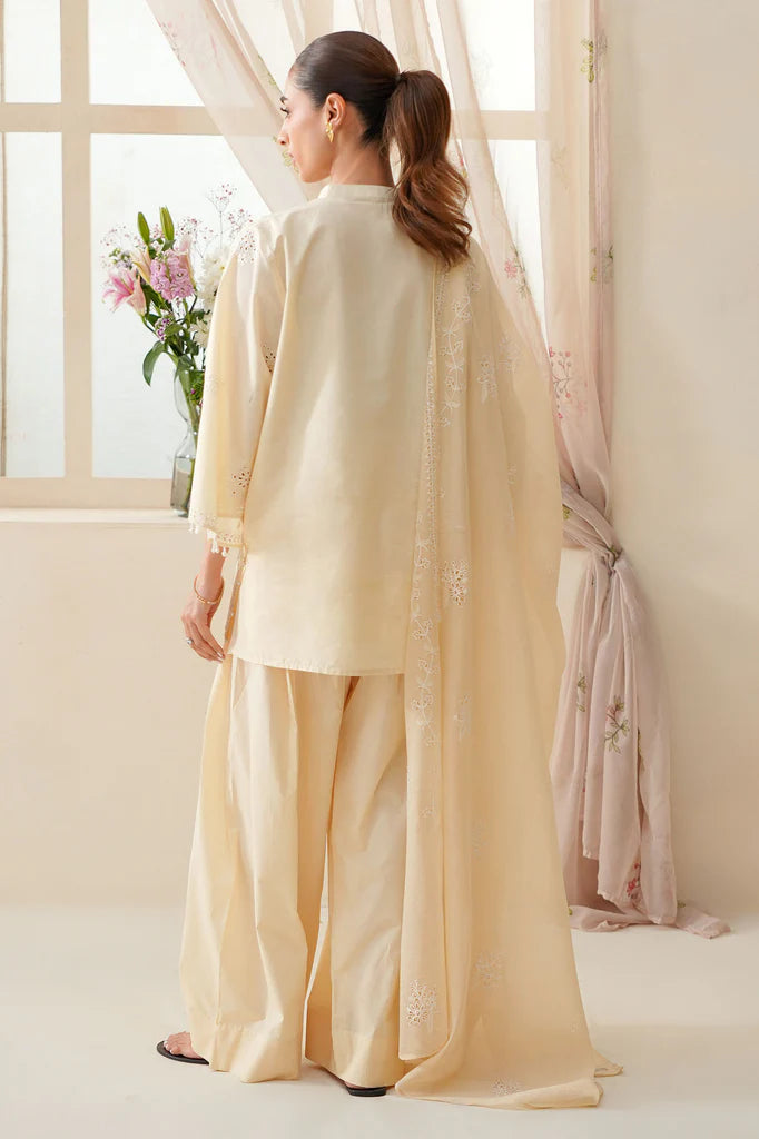 PEARL ROYALE-3PC CHIKANKARI SUIT | Cross Stitch
