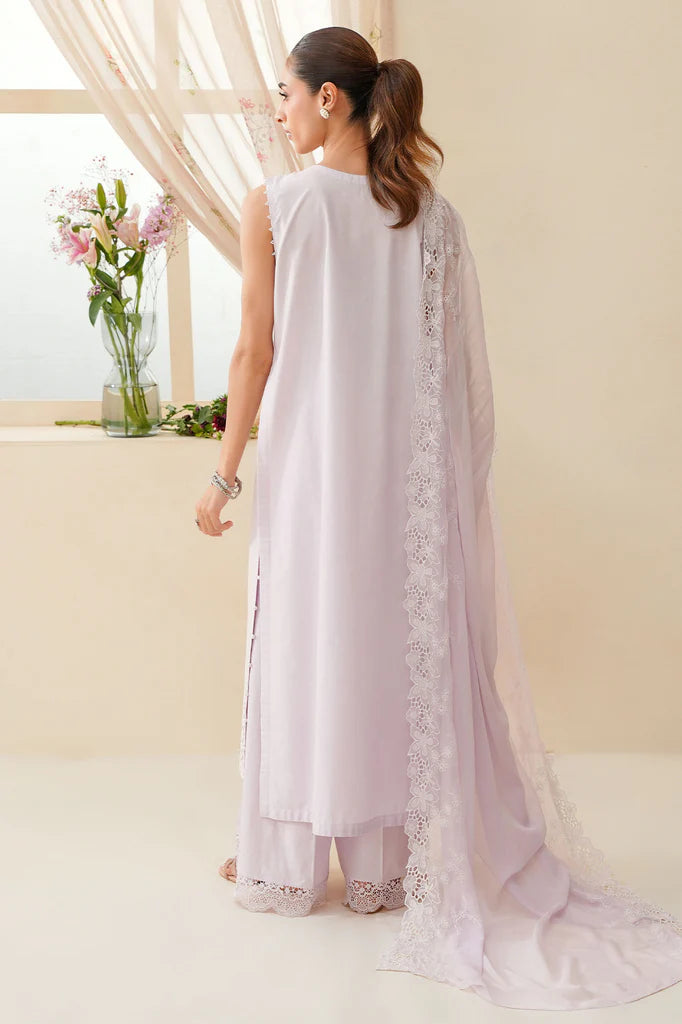 BLUSH BREEZE-3PC CHIKANKARI SUIT | Cross Stitch