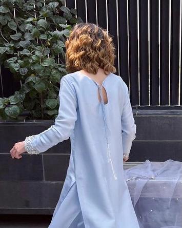 POWDER BLUE LYLA FORMAL | SAK ATELIER