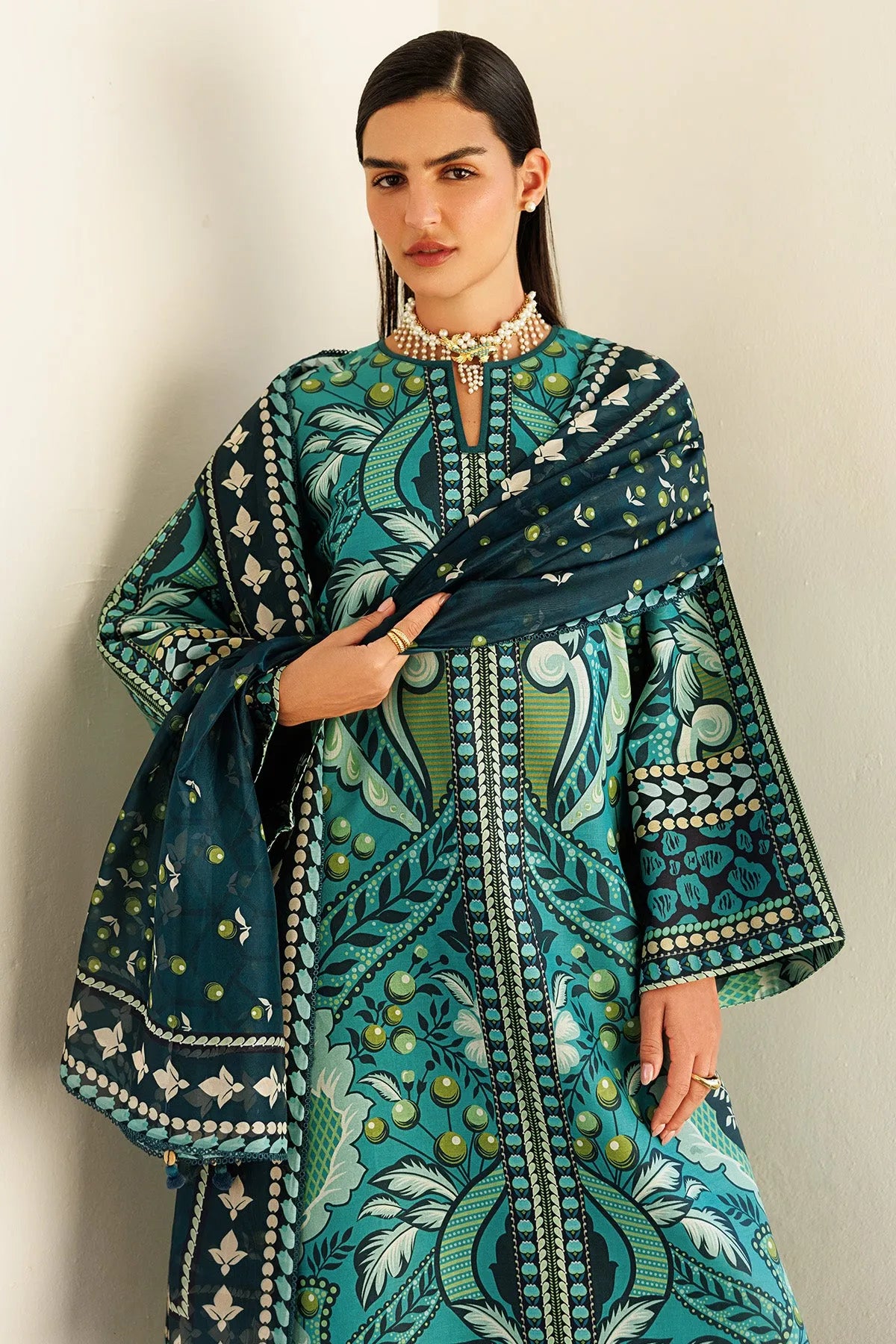 Digital Printed Lawn USE-9313 | Unstitched Summer '26 | Jazmin